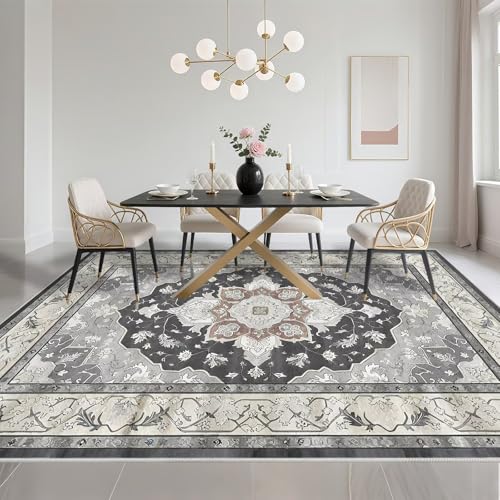 Tapis de cuisine gris 90x190cm lavable et résistant aux taches de graisse - 6