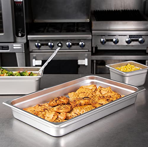 Carlisle Foodservice Products 607002 Durapan Light Gauge Stainless Steel Full-Size Steam Table Food Pan, 2.5" Deep (Pack Of 6) #TOP4