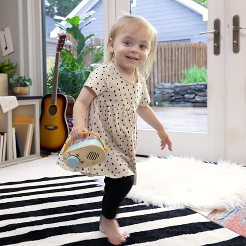 Baby Einstein, Hape Discovery Radio Spielzeugradio – Montessori-inspiriertes Baby-Radio Ab 6 Monaten, 40+ Alltagsklänge & Melodien, 12 Tiergeräusche & 6 Sender Mit Klassischen Melodien