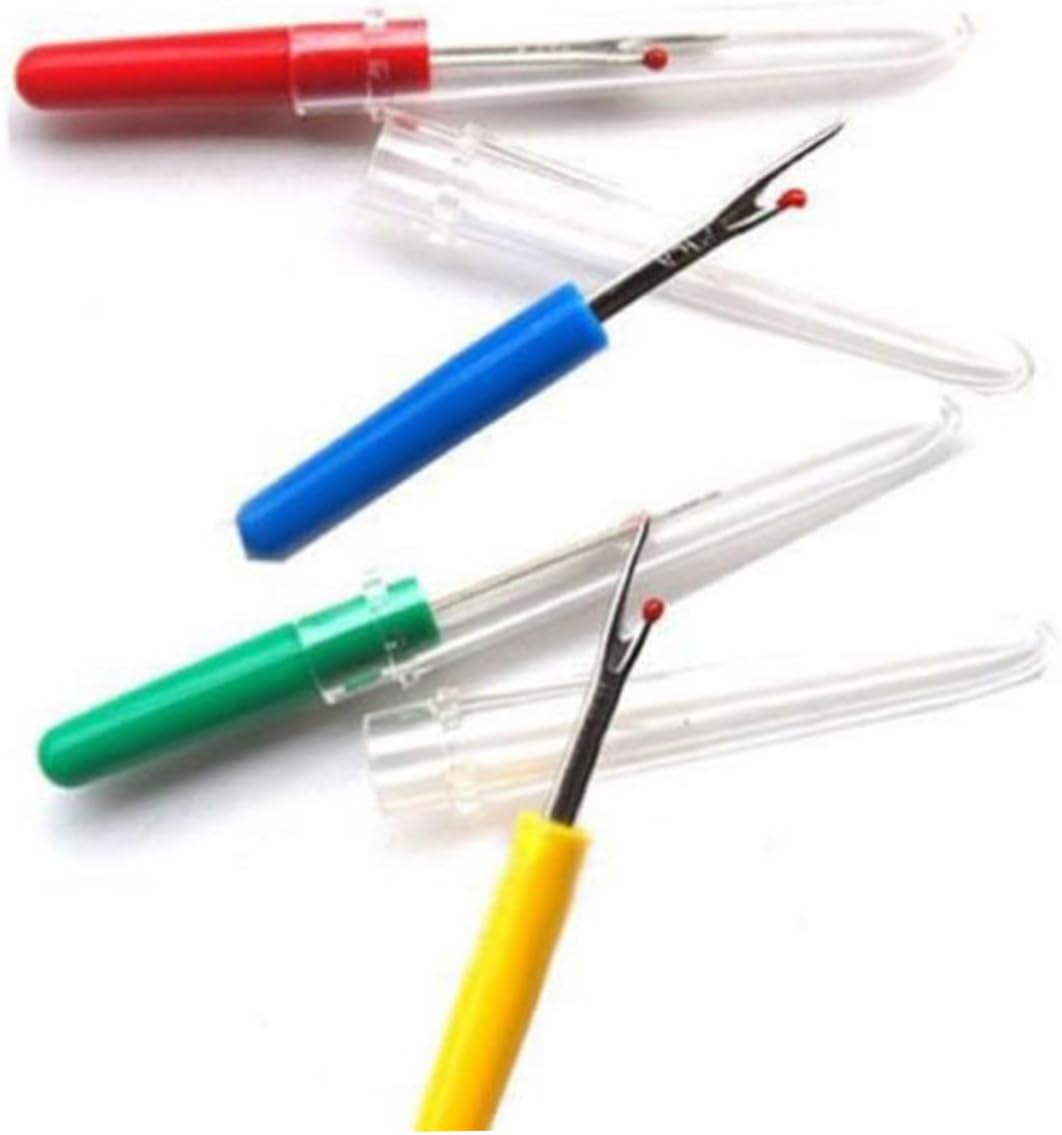CORHAD 24pcs Seam Ripper Plastic Handle Random Unpicker for Removal Sewing and Embroidery Projects