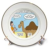 Aus Porzellan 3dRose CP 2638 _ 1 Gleichnis Camel durch die Augen Einer Nadel Porzellan Teller, 20,3 cm