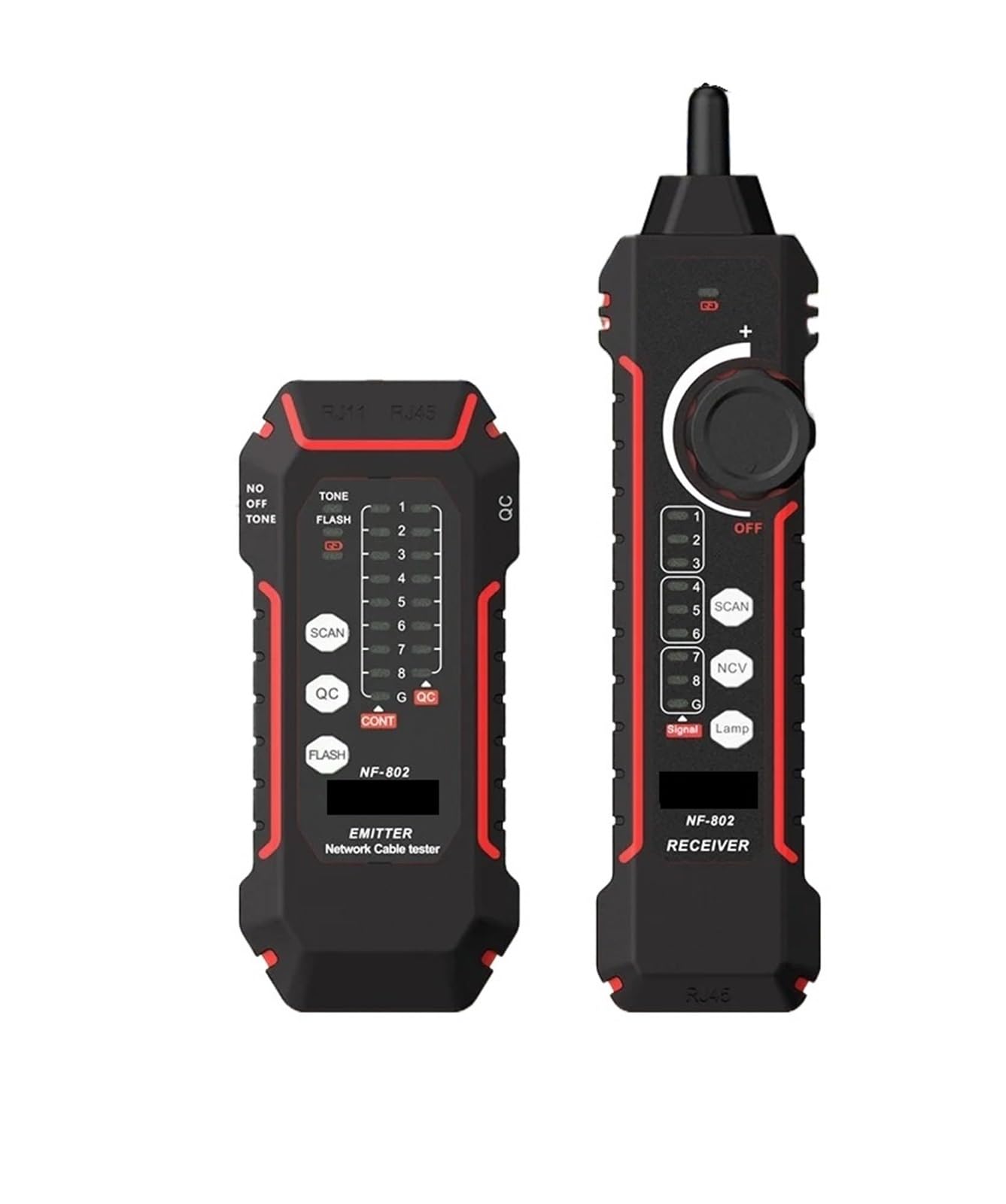 Tester kabli sieciowych, Tester kabli sieciowych RJ11 RJ45 Lokalizator przewodów Cat5 Cat6 Narzędzia sieciowe