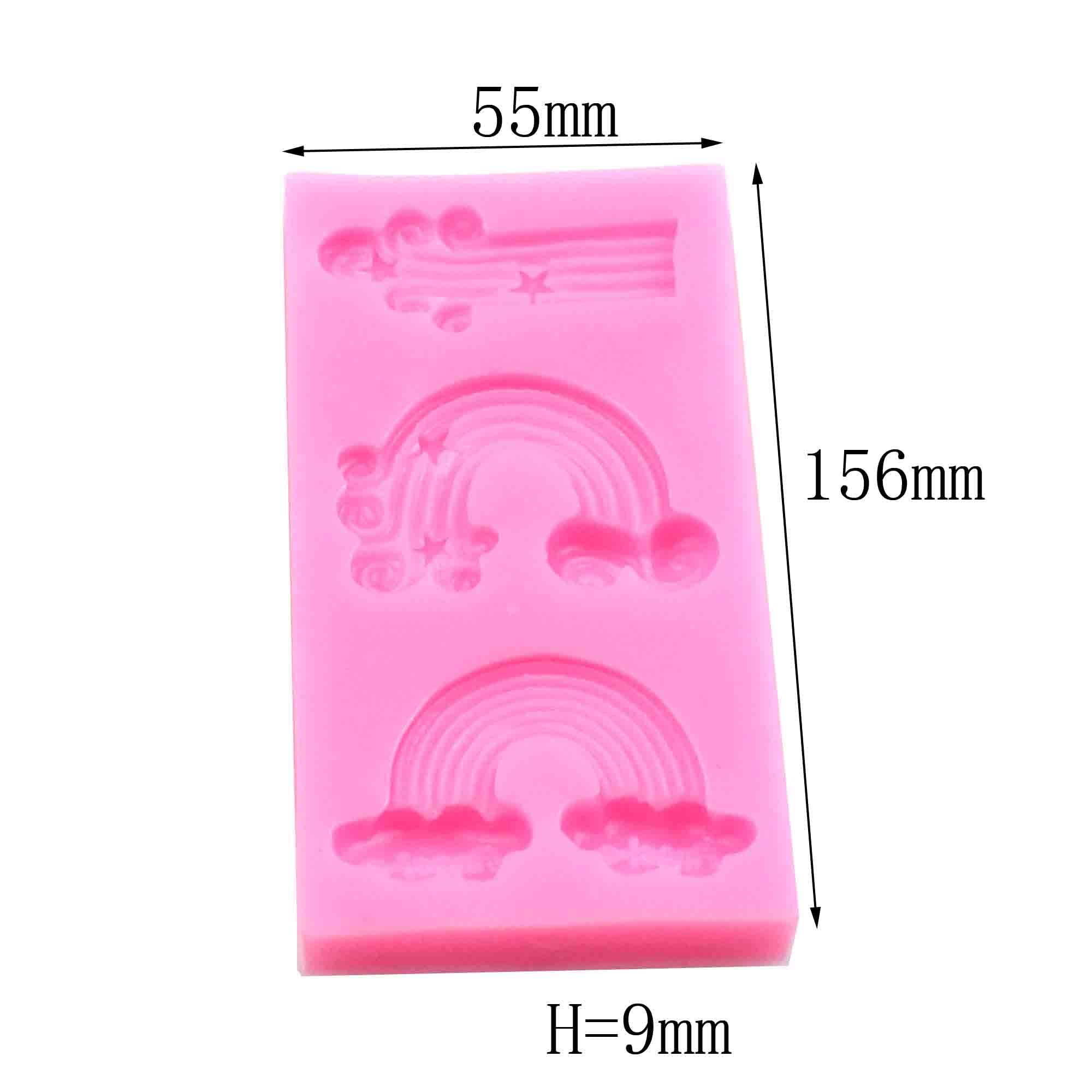 Stampo in Silicone Arcobaleno per Decorazioni Dolciarie, Strumenti per