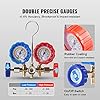 VEVOR 3-Way AC Diagnostic Manifold Gauge Set Fits for R134A, R22, R12, R502 Refrigerant, AC Gauge Set with 5 ft Hoses, Couplers, Can Tap for Car A/C System Automotive Air Conditioning Maintenance #4