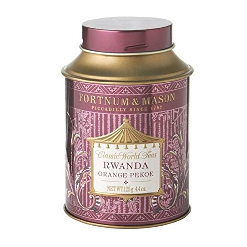 Fortnum & Mason British Tea, Rwanda Orange Pekoe 125g Loose Tea in a Gift Tin Caddy (1 Pack)