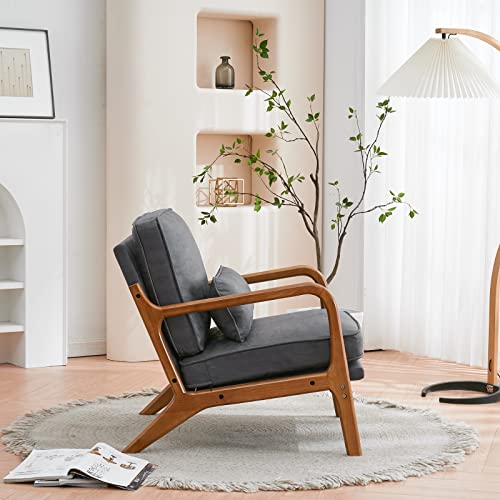 Sillón Plegable Cuero Gris oscuro miniatura 4