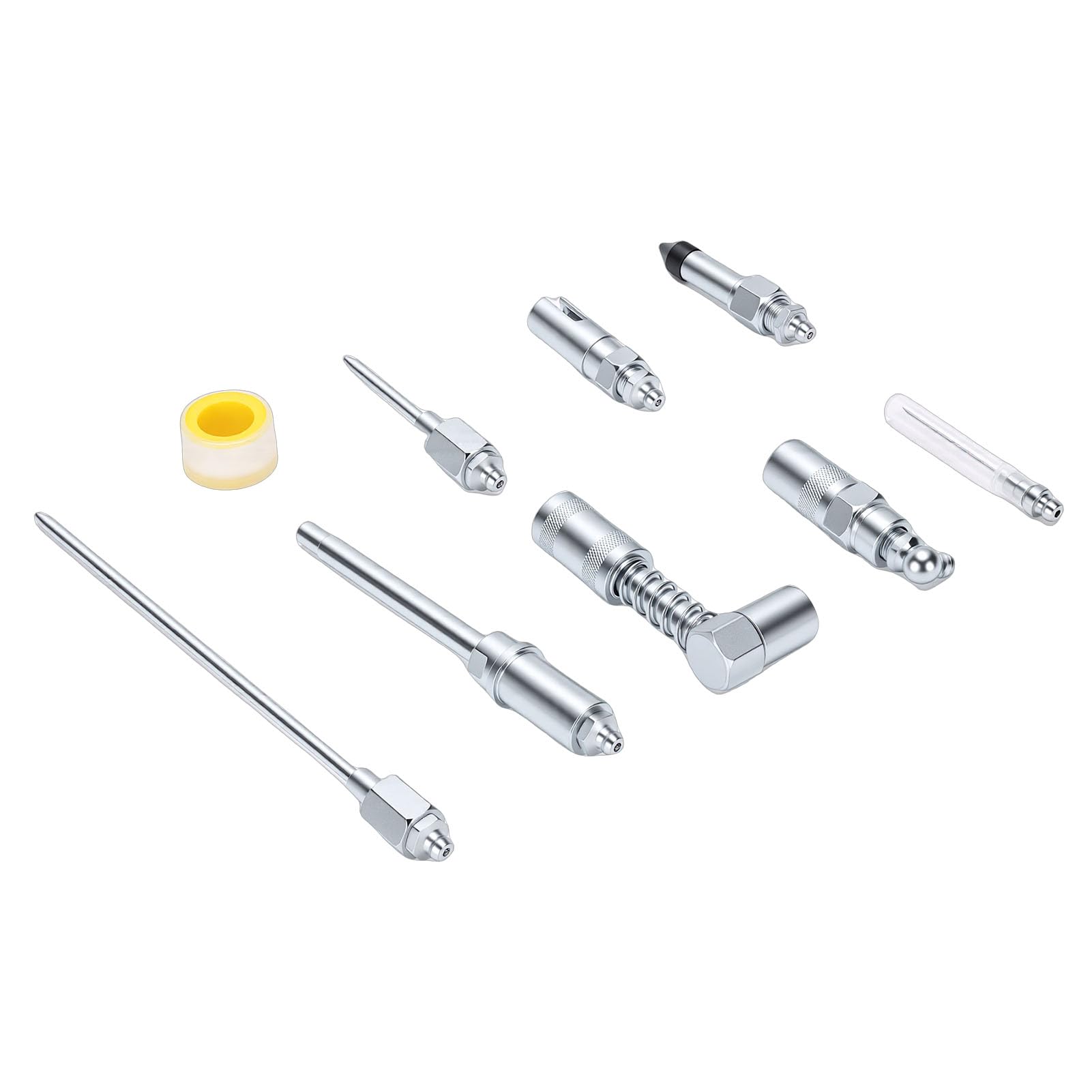 Complete Grease Fitting Steel Kit Leakless Operation for Cars,
