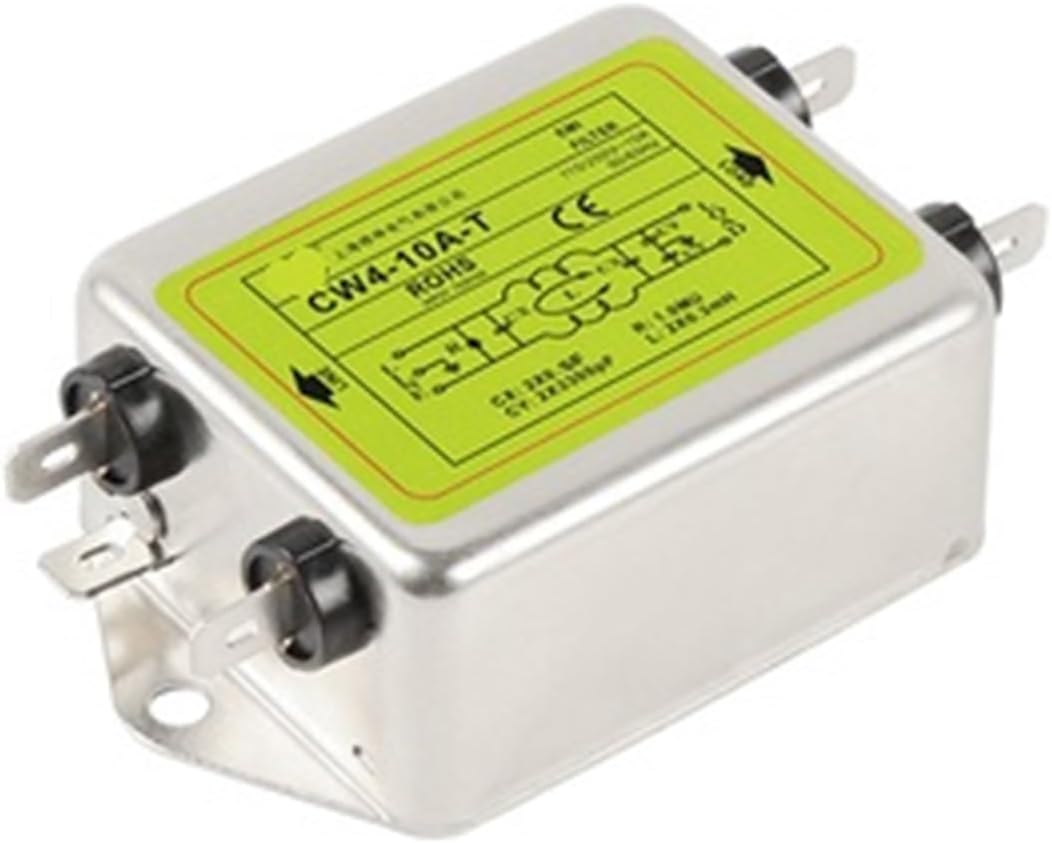 Single-Phase AC 220V EMI Purification CW4-3A-T 6A 10A 20A 30A Power Supply Filter(CW4-10A-T)