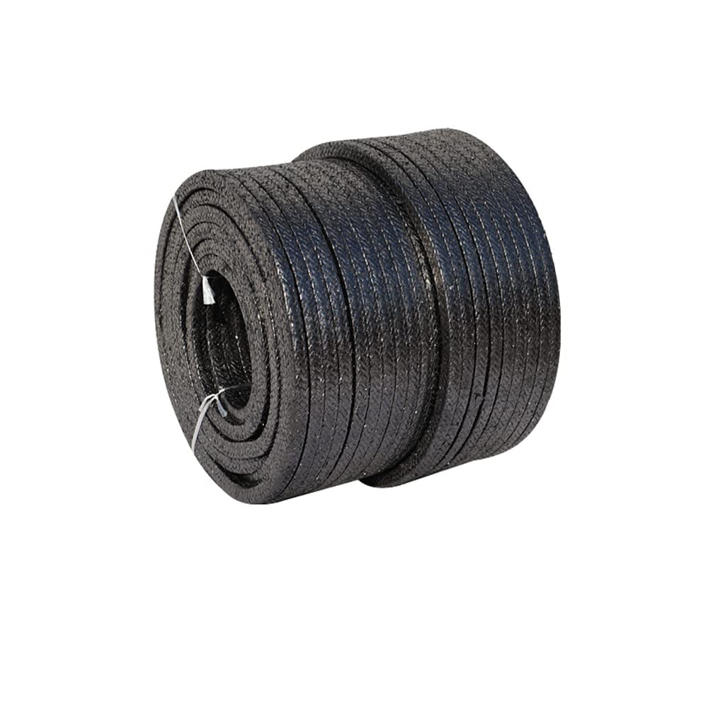 1 joint d'étanchéité tressé en graphite pur – 12-18 mm x 300 cm for vannes et pompes industrielles(18x18mm)