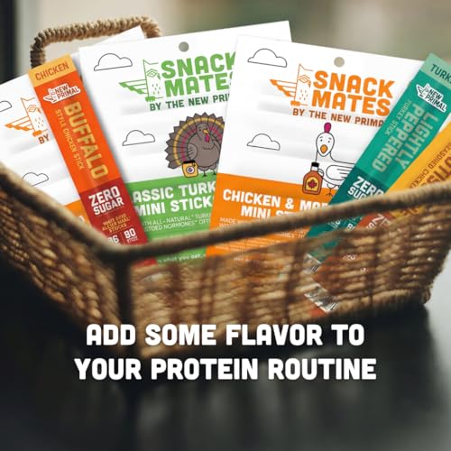 New Primal Snack Mates Classic Turkey Mini Meat Sticks, 40 Count - image 7