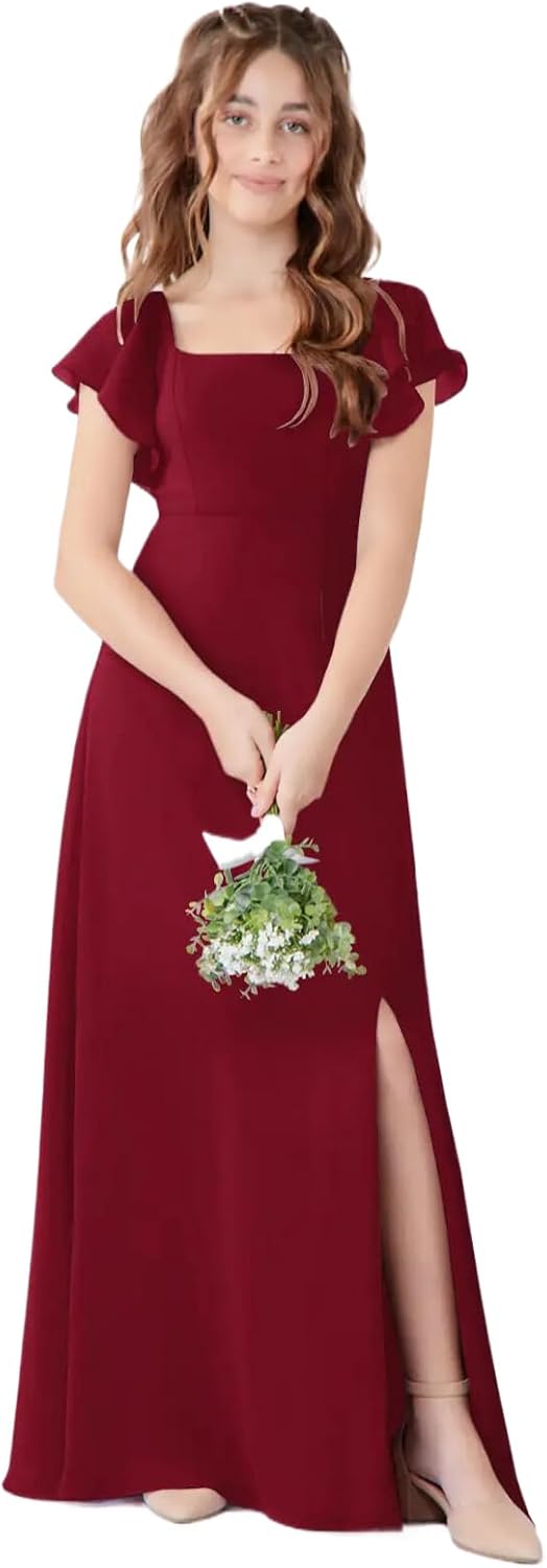 Junior Girls Bridesmaid Dress for Wedding Chiffon Jamaica | Ubuy