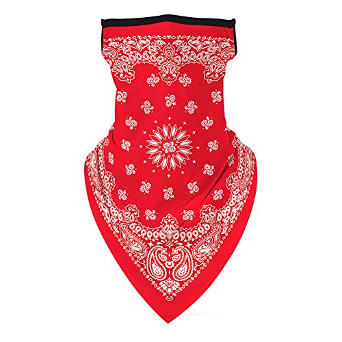 Preisvergleich Produktbild NYCROSSER Multifunktionale Gesichtsmaske Sturmhaube Kopftuch Winddicht Outdoor Lop Ohr Dreieck Schal Exquisites Muster für Sport Yoga Laufen Radfahren Wandern-M05