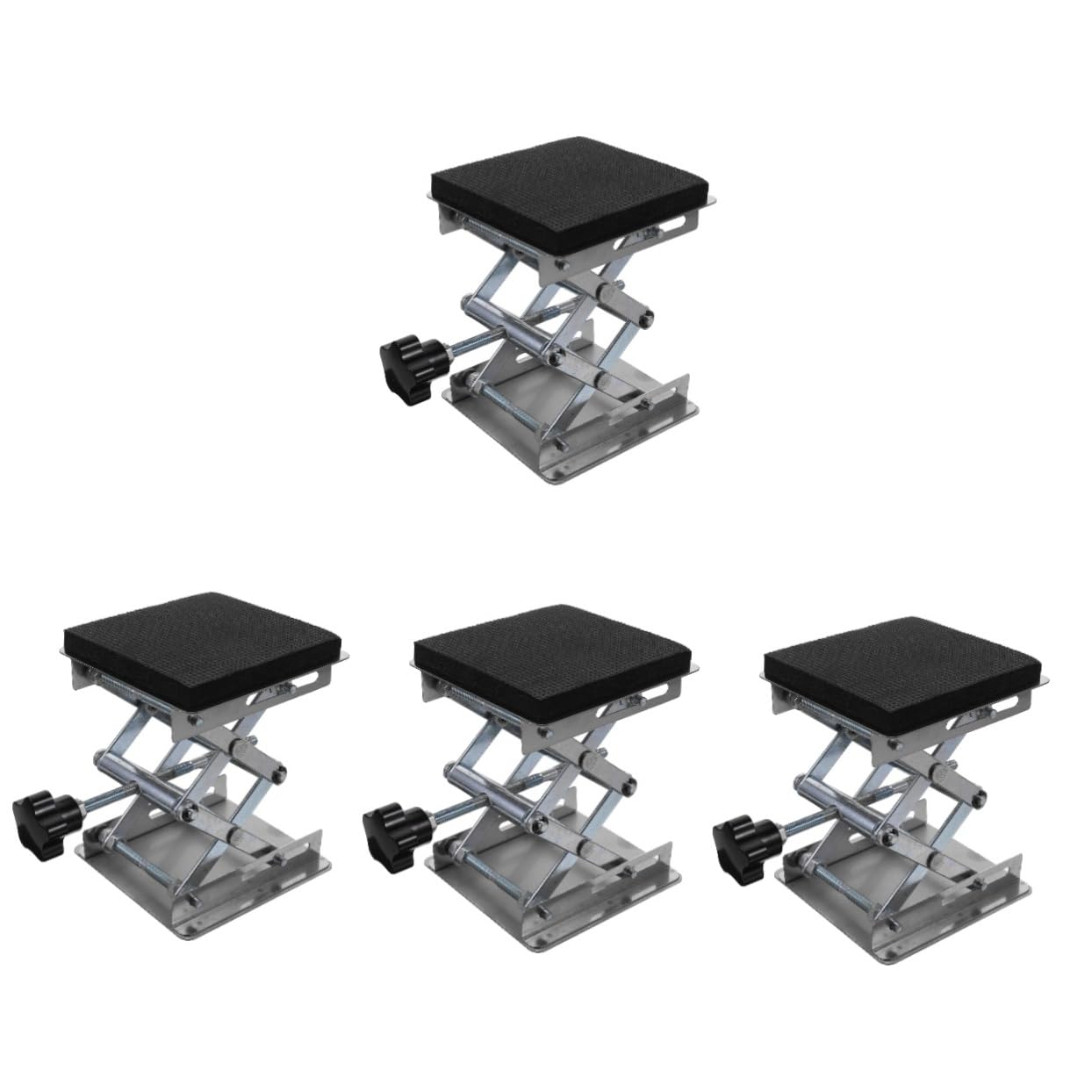Cabilock 4 Piezas jack de laboratorio mesa acero inoxidable mesa elevable plataforma elevadora de soporte de gato soporte de mesa de gato elevador soporte de mesa elevadora plataforma jack