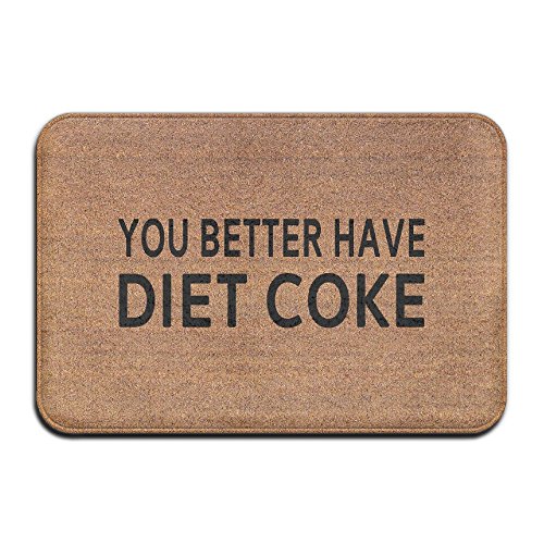 Wuzhiqiang You Better Have Diet Coke Super Absorbent Anti-Slip Mat,Coral Carpet,Carpet Door Mat,Carpet,Carpet,Door Mat,40x60 cm
