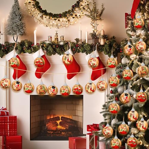 Outus-16-Pcs-Christmas-Tree-Ornaments-Ball-Vintage-Christmas-Decorations-for-Tree-Vintage-Style-Santa-Claus-Snowman-Hanging-Ornaments-Farmhouse-Home-Fireplace-Decoration-Holiday-Party-Favors Outus 16 Pcs Christmas Tree Ornaments Ball Vintage Christmas Decorations for Tree Vintage Style Santa Claus Snowman Hanging Ornaments Farmhouse Home Fireplace Decoration Holiday Party Favors