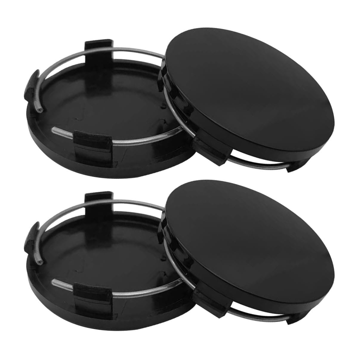 OUTMX 4 PCS Car Wheel Center Hub Cap for Hyundai Grand i10 2016-2024 60mm, Wheel Center Caps Vehicle Rim Hub Caps Accessories Hubcaps Rim Cover,Black