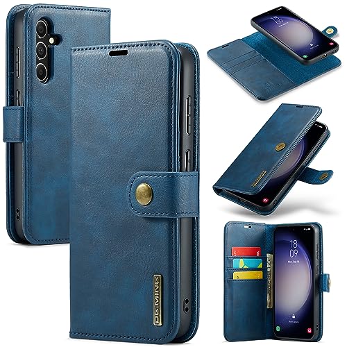 Étui en cuir véritable 2 en 1 amovible pour Samsung Galaxy A55 5G