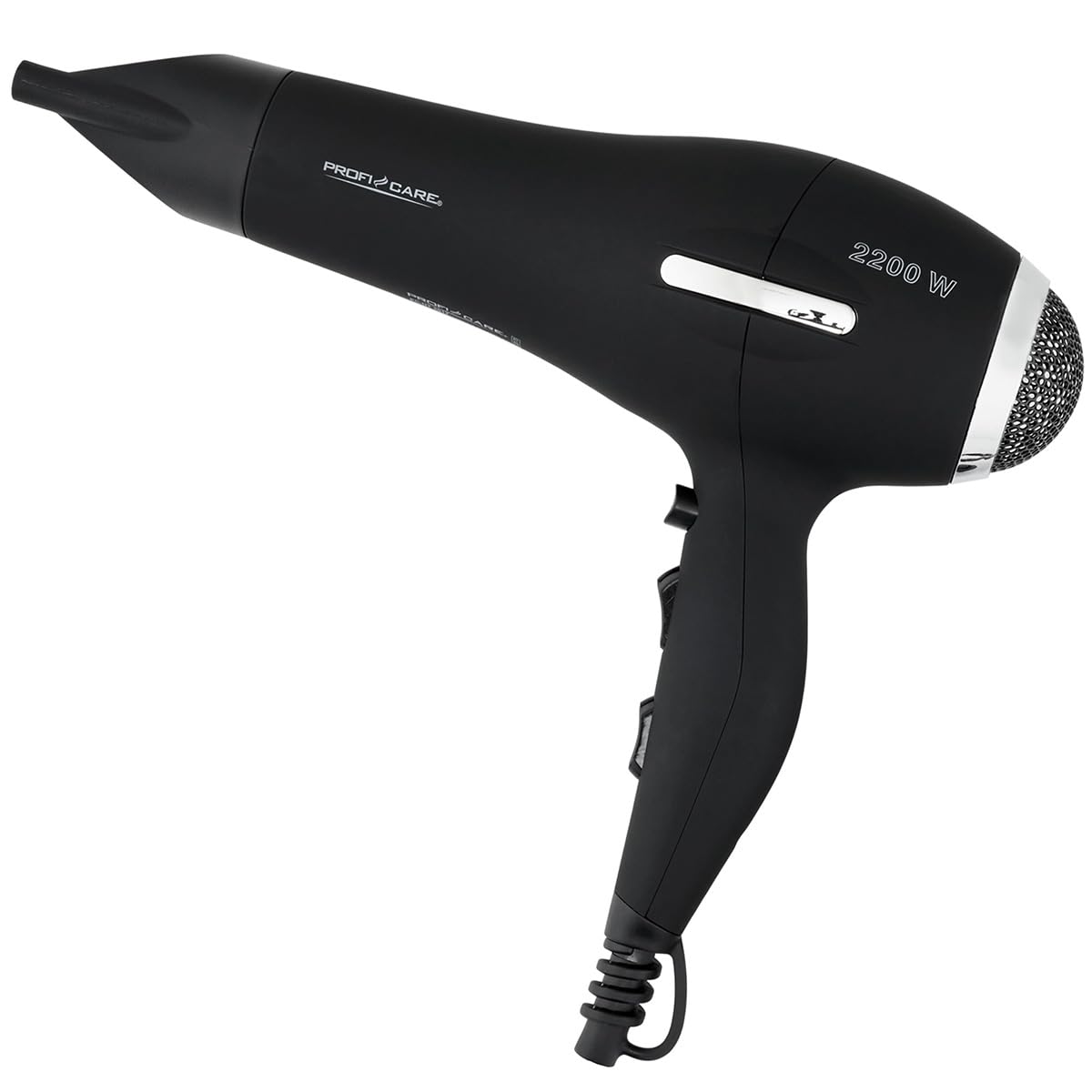ProfiCare® Haartrockner 2200W | Ionisierungsfunktion | 3 Stufen | Profi AC-Motor | 2m langes Kabel | Ionen Haartrockner | Cool Shot | Hair Dryer | PC HT 3017