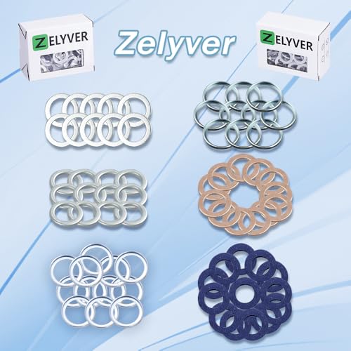 Image of 100PCS 12157-10010 18mm Oil Drain Plug Gasket Washer Crush Seal Compatible with Toyota 4Runner Land Cruiser Tundra RAV4 Tacoma FJ Cruiser Highlander Sequoia Sienna Replaces 012157-10010