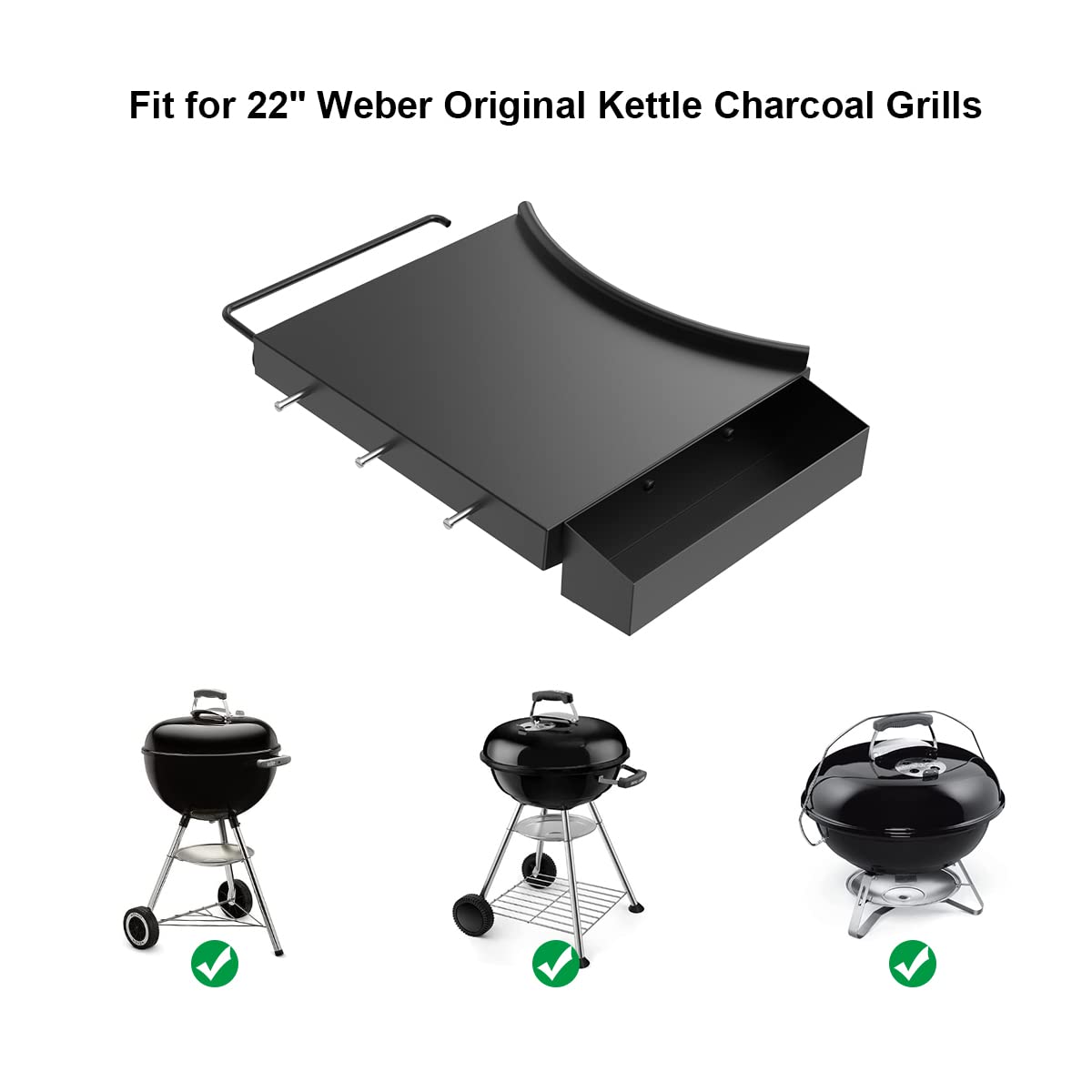 Amazon.co.jp: Weber 22インチケトルグリルテーブルシェルフ用ケトル