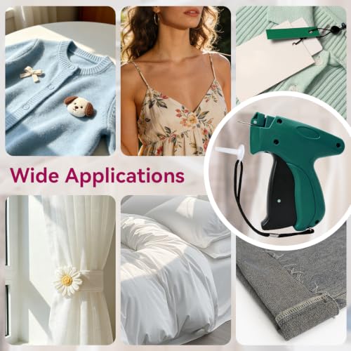 Image of Aisoso Handheld Tagging Gun for Clothes, with 3000 Fasteners, Green