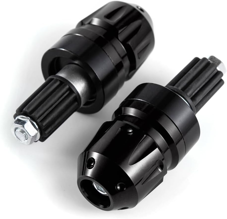 Universal Motorcycle Handlebar End Plug End 7/8 Inch 22 mm Motorcycle Handlebar Plug for Cafe Racer Bobber Chopper Scooter E-bike ATV UTV Street Bike Dirty Bike (Black)