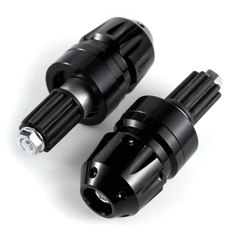 Bilancieri Manubrio moto Universali 7/8" 22 mm Contrappesi Manubrio moto per Cafe Racer Bobber Chopper Scooter ATV UTV street bike dirty bike (Nero)