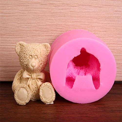 Bazaar Lovely 3D Teddy Bear Silicone Mold Fondant Chocolate Soap Mould