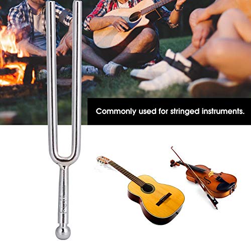 Vbestlife Diapasão universal de aço inoxidável polido A-Tune 440HZ conjunto para violão acústico pro