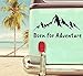 pixlfactory Born for Adventure Aufkleber Sticker Decal Vinyl für Camper, Wohnmobil, Wohnwagen, Auto, Motorrad, Koffer, Fahrrad, Notebook und mehr