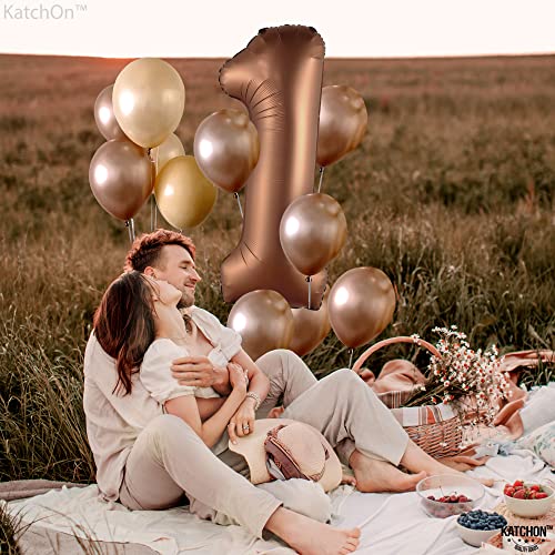 Image of KatchOn Number 1 Balloon For 1st Birthday Decorations, 40 Inch