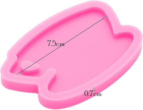 Miniatura 2 de Molde de resina súper brillante con forma de taza de café, moldes de silicona epoxi para manualidades, molde de arcilla polimérica, collar de