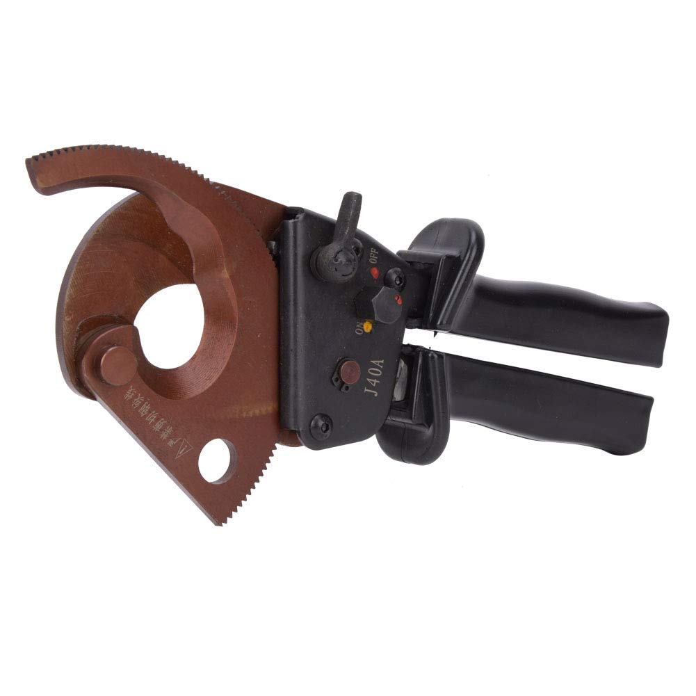 Ratschen-Kabelschere in Industriequalität, J40A Ratschen-Industriekabelschere 300 mm² Schneidwerkzeug mit Handbetätigter Hardware für Einfaches Schneiden