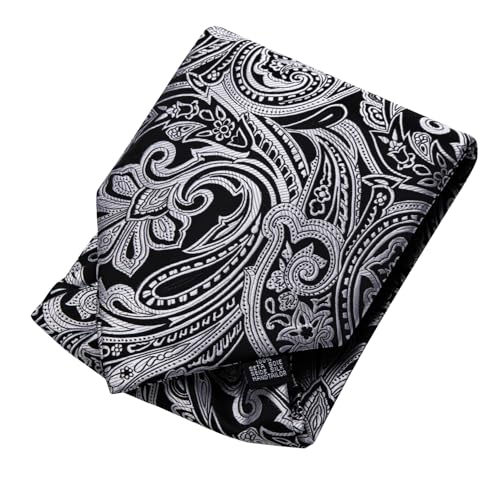 Image of Dubulle Paisley Floral Ascot for Men Self Tie Mens Cravat and Pocket Square Cufflinks Wedding