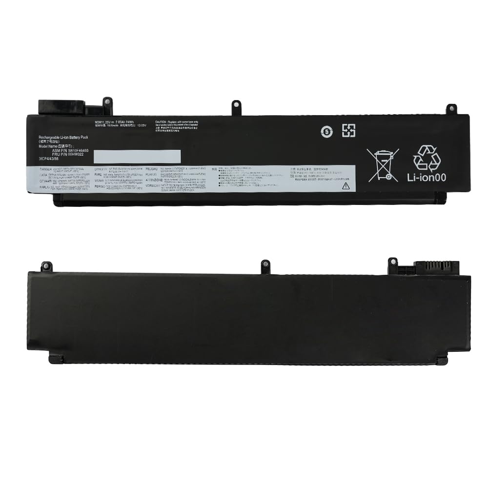 Batteria 11.4V 24Wh 2065mAh Per Lenovo T460S – Ricambio 00HW025, 00HW024, 01AV405, SB10J79004 – Protezioni Multiple