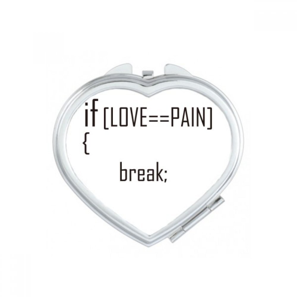 Miroir de maquillage coeur de programmeur idéal pour retouches express au bureau et en déplacement