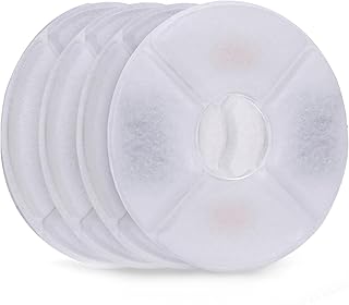 Queenser Filtros de substituição de filtros de fonte de água de gato para fonte de flor dispensador de água de fonte de água de gato 4 PCS