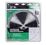 Hitachi 18109 8-Teeth Polycrystalline Diamond 12-Inch Dry Cutting Fiber Cement Saw Blade