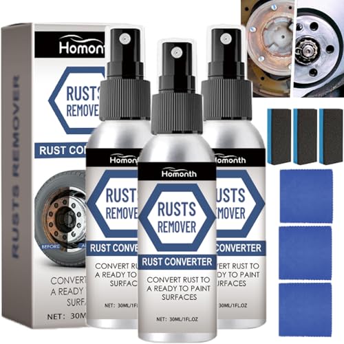 Homonth サビ落とし サビ落としスプレーセット Homonth Rust Remover Spray サビ落とし 車 自転車 シンク 錆取り剤 金属 強力 防錆剤 錆落とし 多機能 サビ取り剤 サビ落とし さび取り剤 サビリムーバー 垢除去 サビ取り