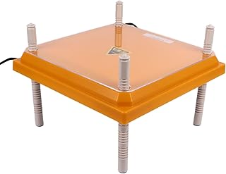 Jauarta Chicken Brooder Heater Plate 10x10 Inch Brooder Heater with Dust Shield for Chicks Keep Chicks Warm Cozy (Yellow)