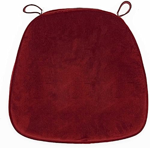 BalsaCircle 2 in Thick Wine Velvet Chiavari Chair Cushion with Removable Cover Wedding Party Reception Dinner Catering Decorations
