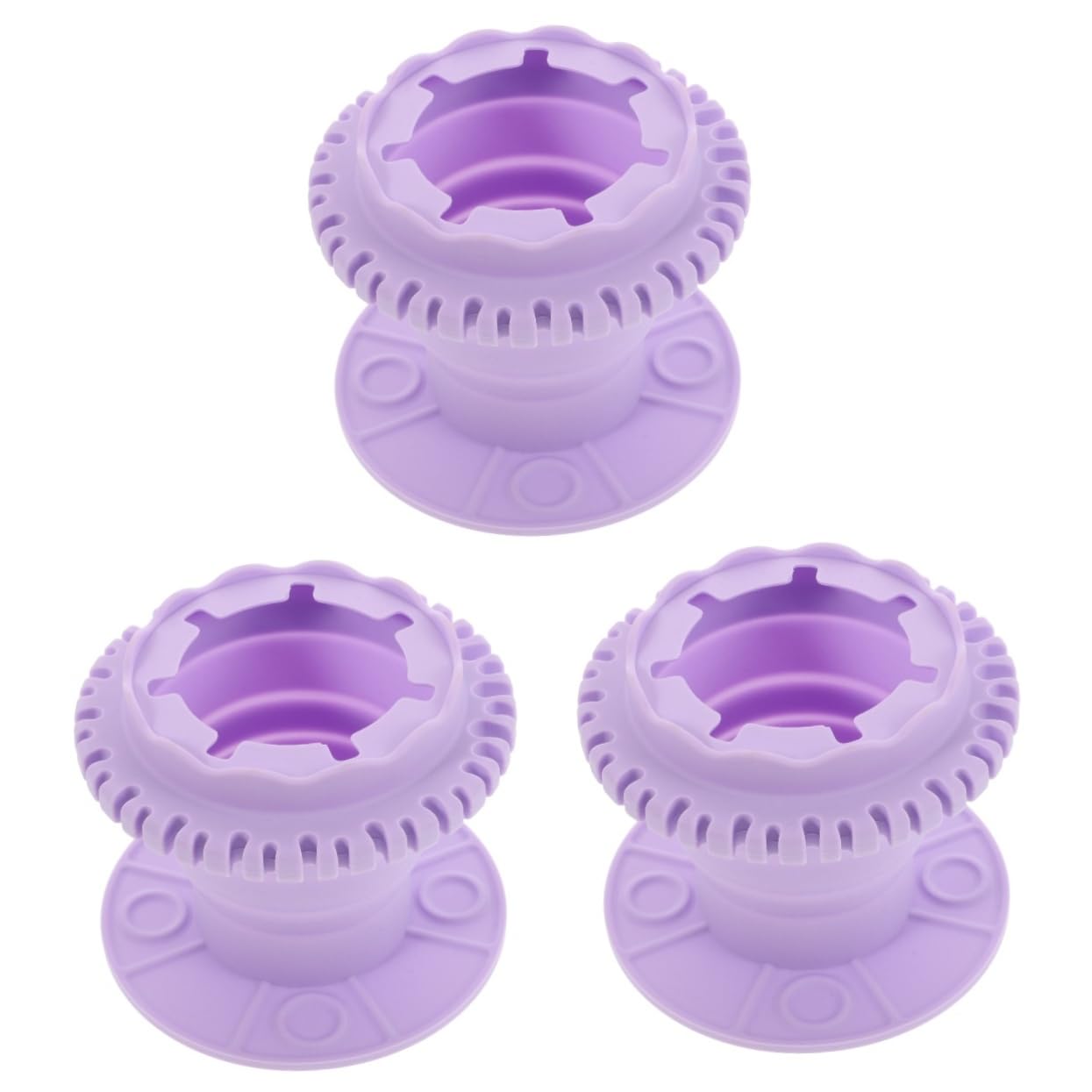 Didiseaon 3 Pz detergente per spazzole detergente per pennelli da trucco tazze di vernice portapennelli supporto per la pulizia delle spazzole tazze per la pulizia del trucco Gel di silice