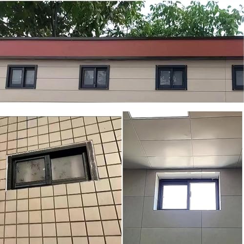 Ventanas correderas de metal para sótano con pantalla extraíble y marco resistente 7