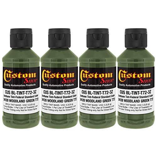Custom Coat Camouflage Woodland Green Tint for Truck Bed Coatings