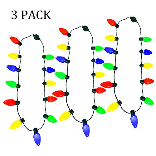 Image for Christmas LED Light Up Bulb Necklace 