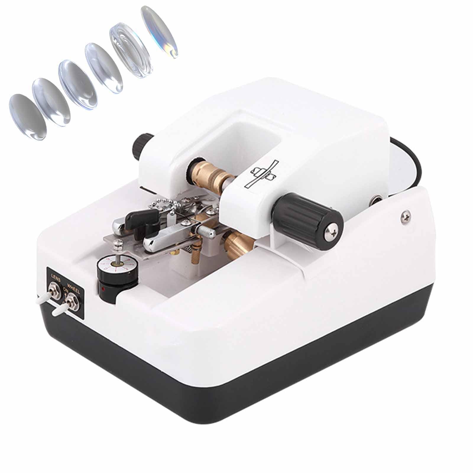 IUokLU Optical Lens Groover, Automatic Optical Eyeglass Lens Grooving Machine,Optical Lens Cutter Cutting Milling Machinem, Grooving Depth 0-0.7mm, for Resin/Glass/PC