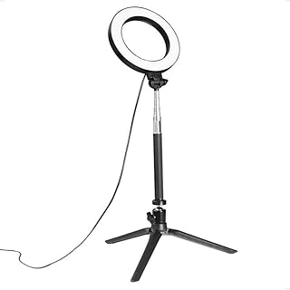 ZXM Ring Light Live Fill Light, Mobile Phone Bracket, LED Ring Light, Selfie, Anchor, Tripod, Live Light (Color : Black, Size : 1.2m)