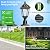Solar Post Lights Outdoor, Solar Lamp Post Light, Aluminium Solar Powered Dusk to Dawn Outdoor Post Lights with Pier Mount Base, Perfect for Outside Yard Garden Pole Pillar, 100 Lumens (Warm White) ?