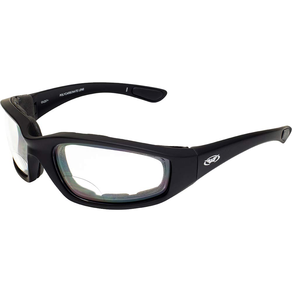 Kickback Auto-Darkening Photochromic Bifocal Safety Glasses Clear to Smoke, Padded Frame, ANSI Z87.1 Certified