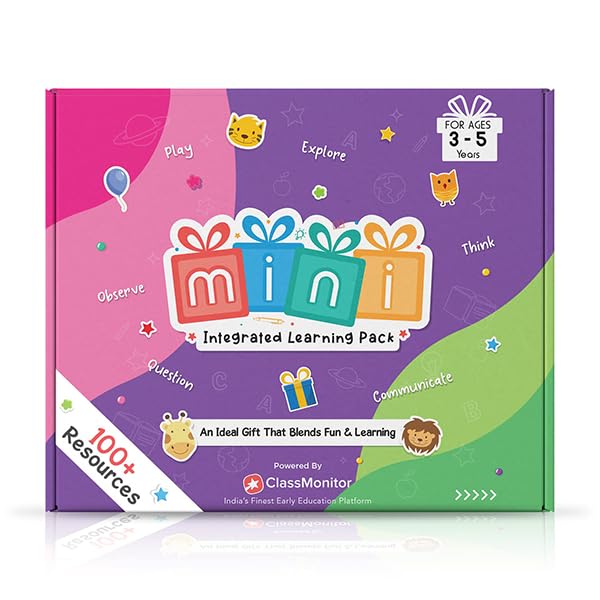 Sponsored Ad - ClassMonitor Mini Learning Kit for 3-5 Years with Free Mobile App 14+ Learning & Education Topics for Preschool Learning Activities Home-Learning Best Gift for Boys Girls Kids